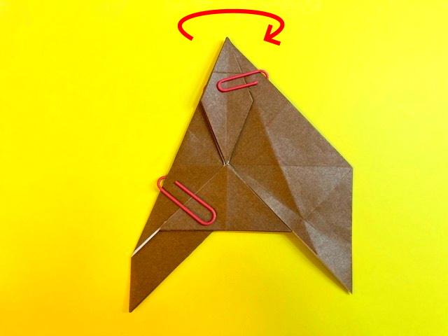 プテラノドンの折り紙の作り方_70