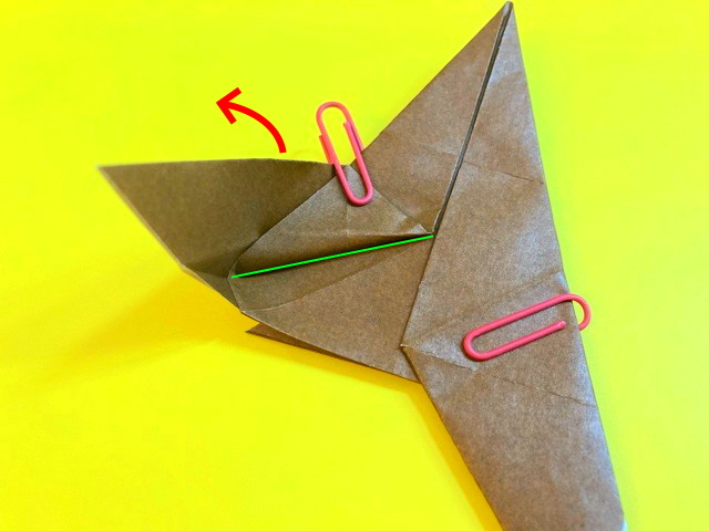プテラノドンの折り紙の作り方_76