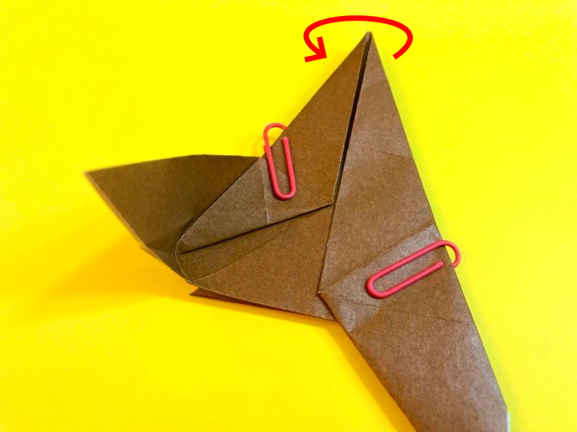 プテラノドンの折り紙の作り方_77