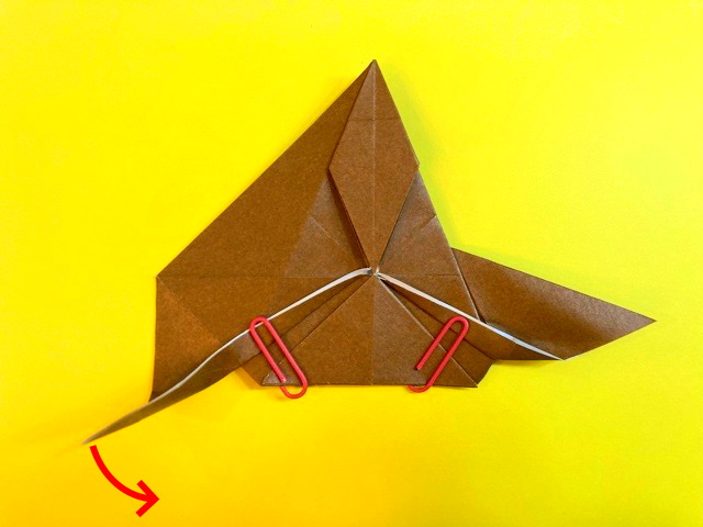 プテラノドンの折り紙の作り方_87