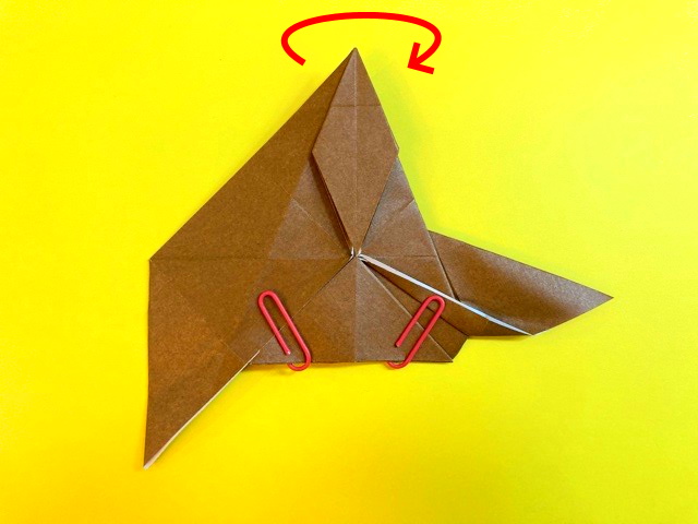 プテラノドンの折り紙の作り方_88