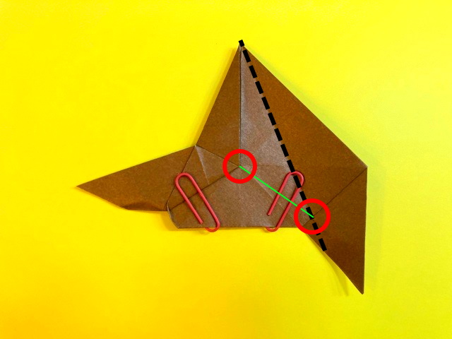 プテラノドンの折り紙の作り方_89
