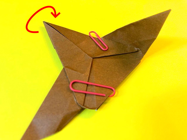 プテラノドンの折り紙の作り方_95