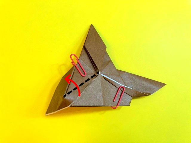 プテラノドンの折り紙の作り方_96