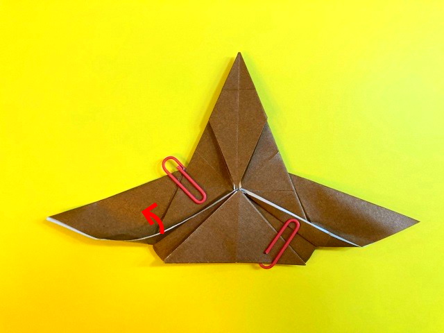 プテラノドンの折り紙の作り方_98