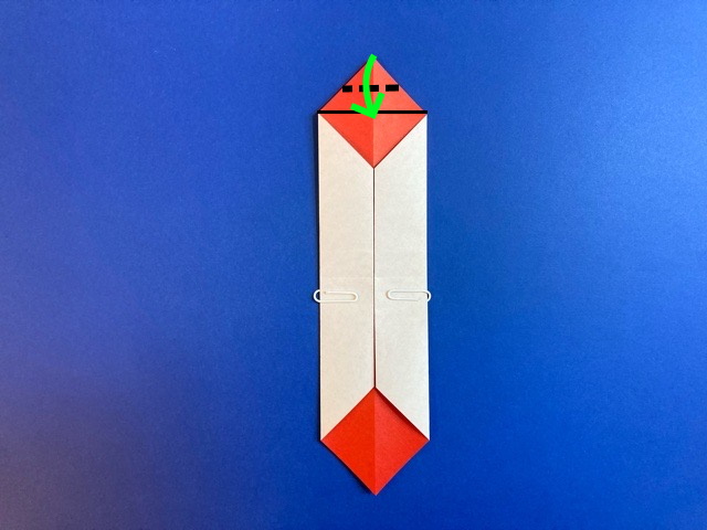雪だるまの折り紙の作り方_25