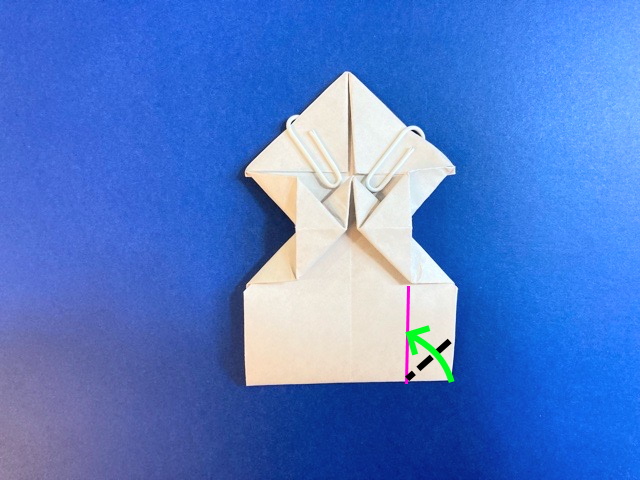 雪だるまの折り紙の作り方_42
