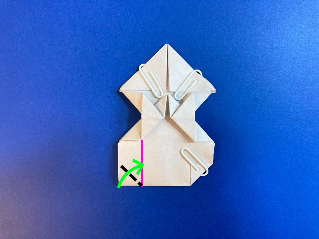 雪だるまの折り紙の作り方_43