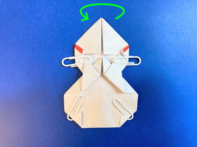 雪だるまの折り紙の作り方_46