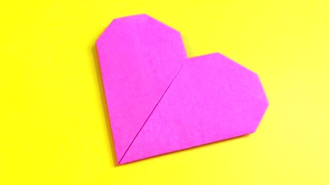 折り紙 ハート はーと の簡単な作り方 How To Make An Easy Origami Heart 簡単折り紙教室