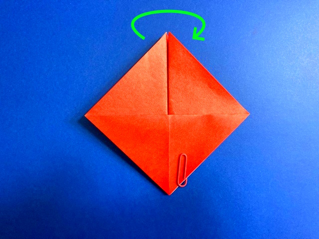 ハートのポケットの折り紙の作り方2_17