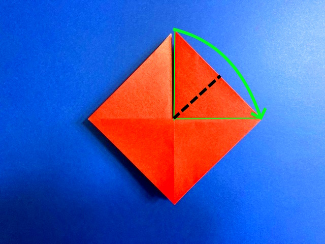 ハートのポケットの折り紙の作り方2_19