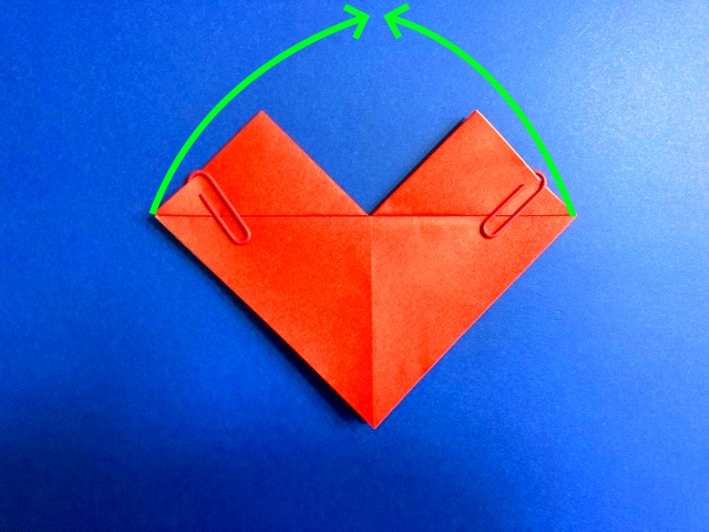 ハートのポケットの折り紙の作り方2_21