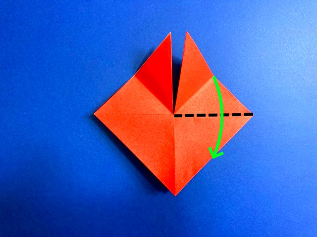 ハートのポケットの折り紙の作り方2_22