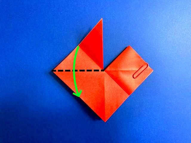 ハートのポケットの折り紙の作り方2_24