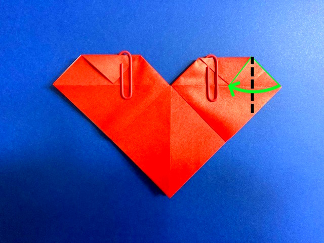 ハートのポケットの折り紙の作り方2_28