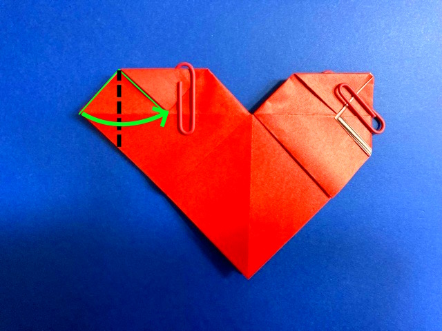 ハートのポケットの折り紙の作り方2_29
