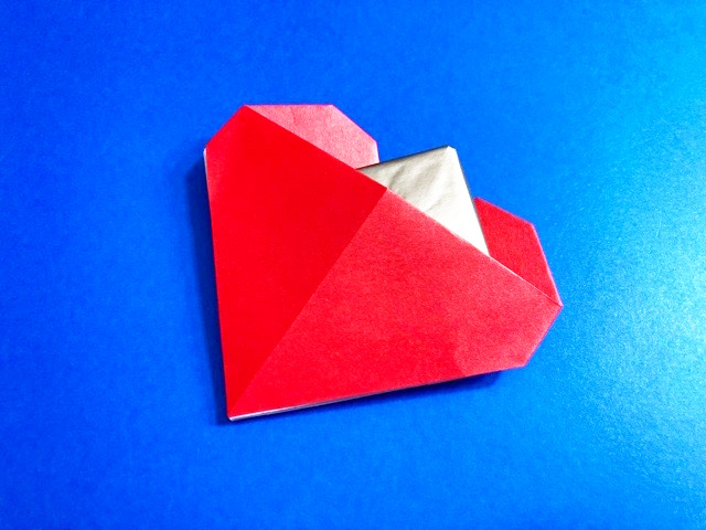 ハートのポケットの折り紙の作り方2_36