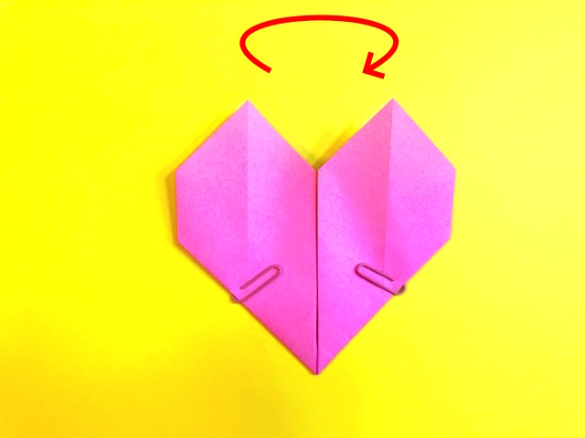 ハートの折り紙の作り方2_14