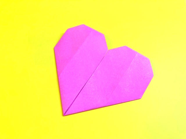 ハートの折り紙の作り方2_18