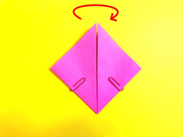 ハートの折り紙の作り方3_08
