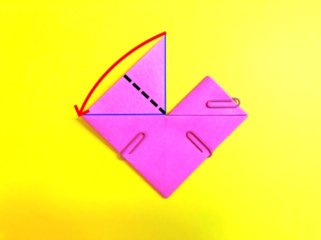 ハートの折り紙の作り方3_10