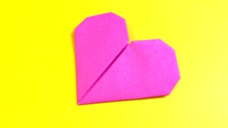 ハートの折り紙の作り方3_21