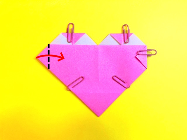 ハートの折り紙の作り方4_14