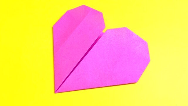 ハートの折り紙の作り方4_17