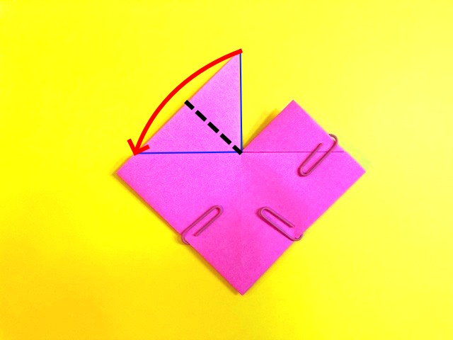 ハートの折り紙の作り方5_10