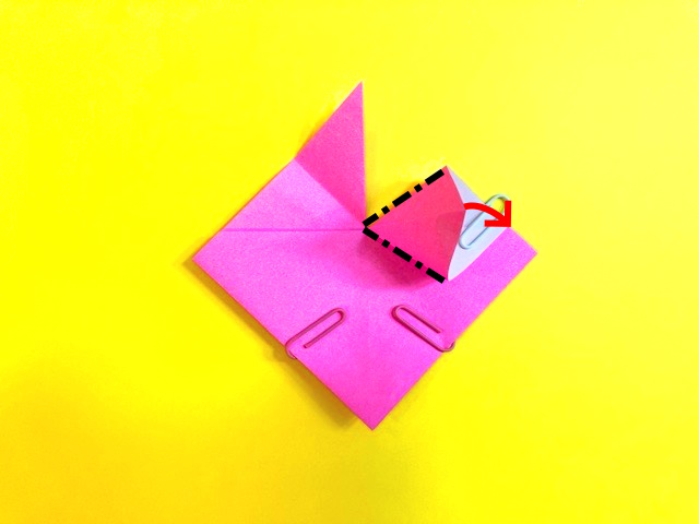 ハートの折り紙の作り方5_13