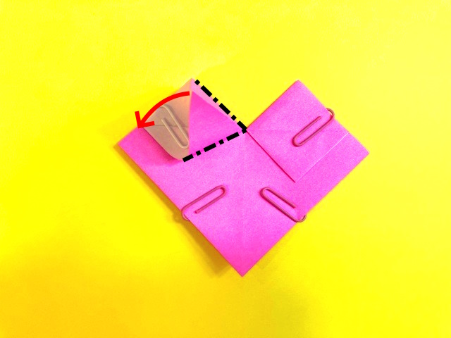 ハートの折り紙の作り方5_15