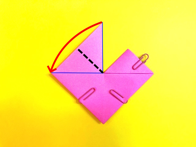ハートの折り紙の作り方6_10