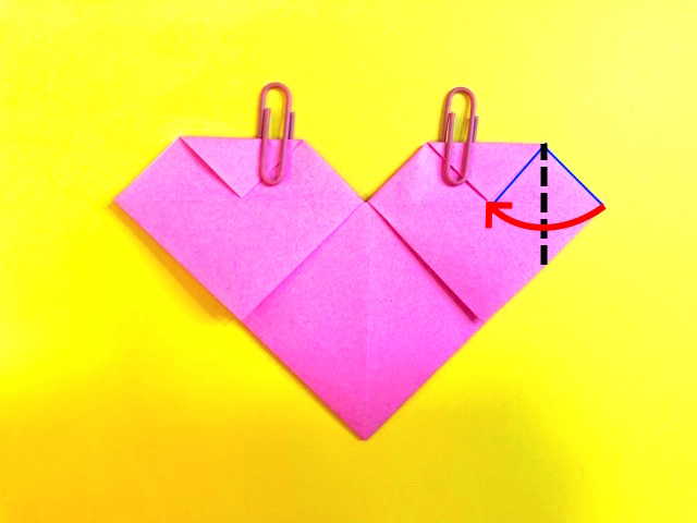 ハートの折り紙の作り方6_18