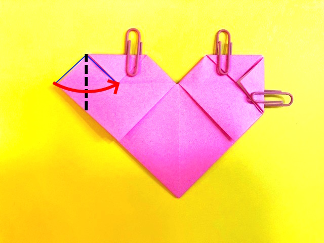 ハートの折り紙の作り方6_19