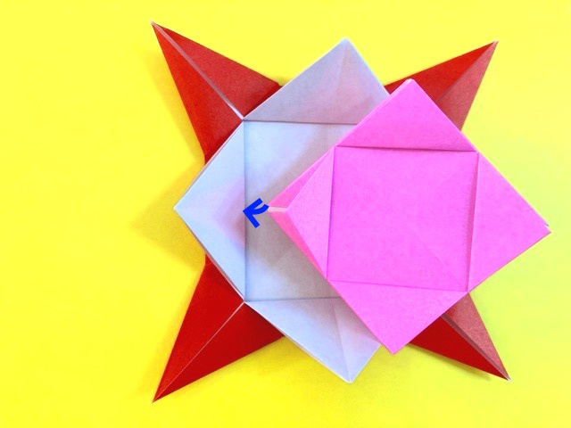 花こまの折り紙の作り方_75