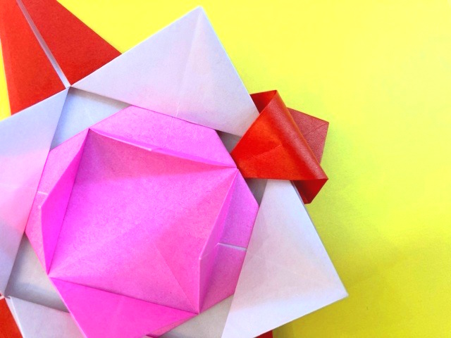 花こまの折り紙の作り方_79