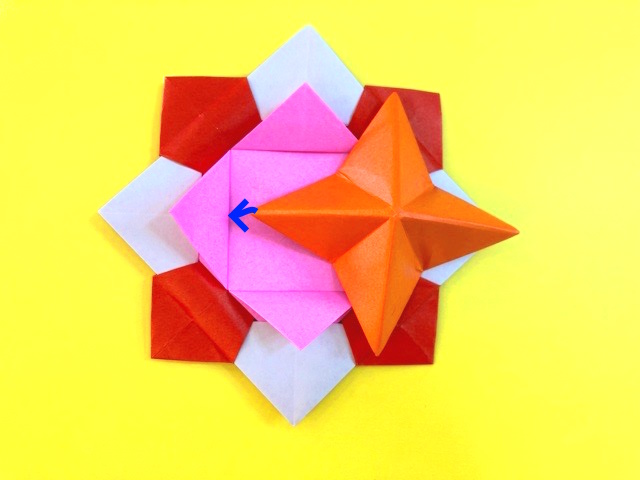 花こまの折り紙の作り方_83