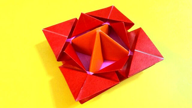 よく回るコマの折り紙 こまの簡単な作り方2 How To Make An Easy Origami Spinning Top 簡単折り紙教室