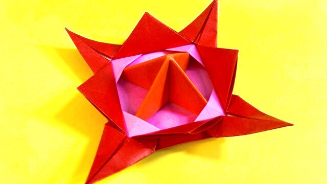 よく回るコマの折り紙 こまの簡単な作り方3 How To Make An Easy Origami Spinning Top 簡単折り紙教室