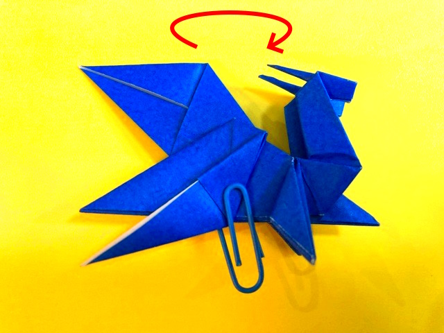 双頭のドラゴン（そうとうのどらごん）の折り紙_150