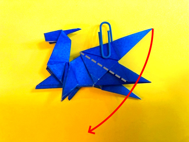 双頭のドラゴン（そうとうのどらごん）の折り紙_152