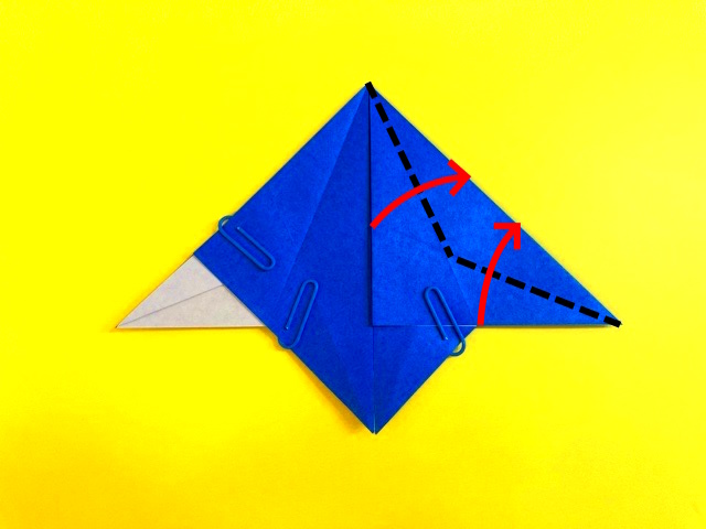 かっこいい兜（かぶと）の折り紙の作り方_32