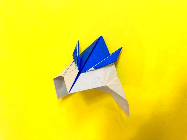 かっこいい兜（かぶと）の折り紙の作り方_72