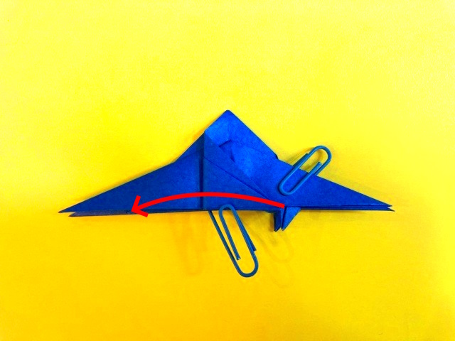 ゴジラの折り紙の作り方_44