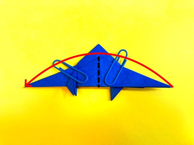 ゴジラの折り紙の作り方_47