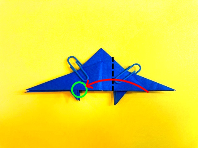 ゴジラの折り紙の作り方_48