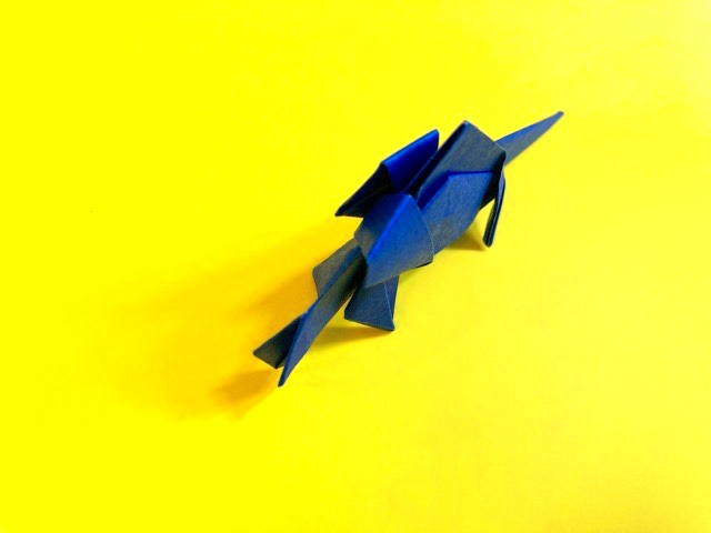 ゴジラの折り紙の作り方_74