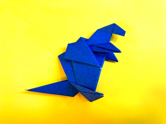 ゴジラの折り紙の作り方_80