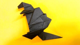 ゴジラの折り紙の作り方_81